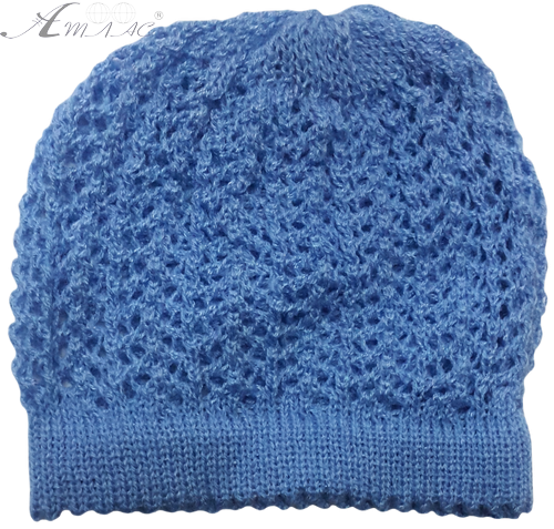 Шапочка в'язана "сітка", кольорова мікс 12097 Шапочка в'язана "сітка", кольорова мікс 12097