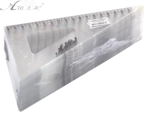 Треугольник 17 см прозрачный напечатанный AS-0260, К-9030 фото 3