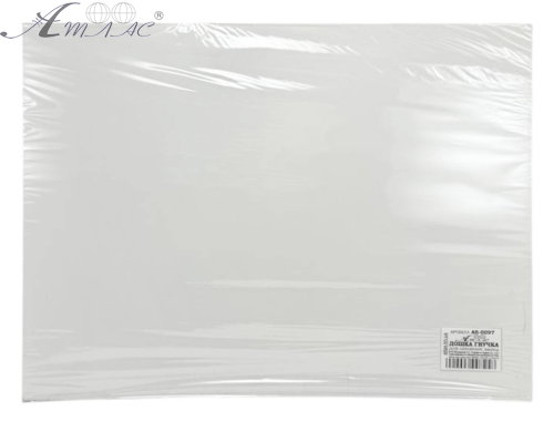 Доска для пластилина Гибкая 32,5 х 24см белая Атлас  AS-0097