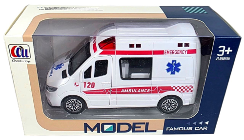 Игрушка Машинка Скорая помощь 14 см инерционная  8801