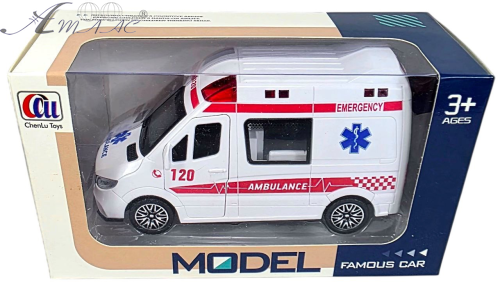 Іграшка Машинка Швидка допомога 14 см інерційна  8801