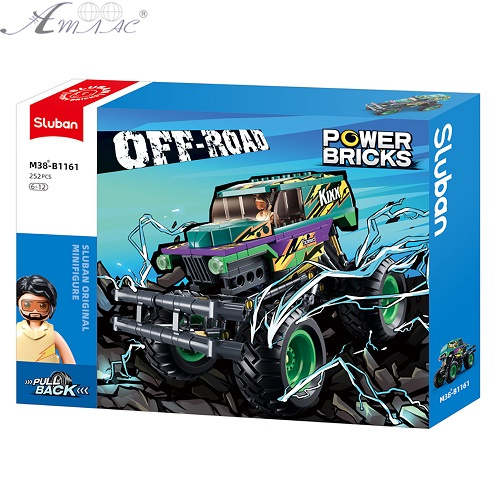 Игрушка Конструктор Sluban Off-Road Внедорожник - Инерционный 252 детали  M38-B1161