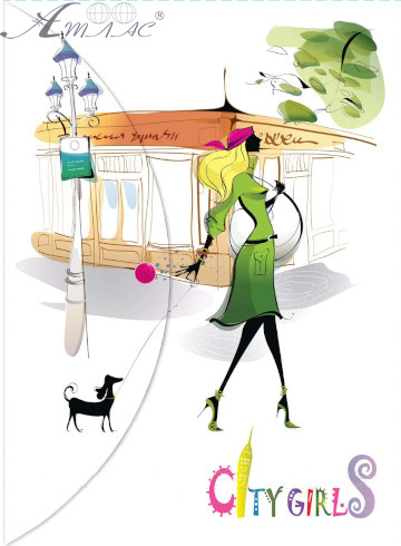 Папка на кнопке А4 LEO City Girls  490723