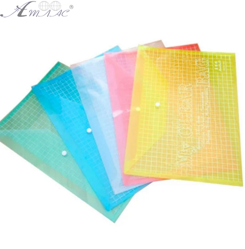 Папка на кнопке А4 тонкая цветная Мy clear  220351