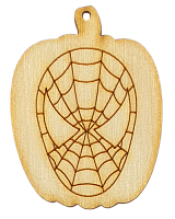 Фігурка фанерна - Гарбуз із Людиною-павуком 4 x 5,5 см AS-4618, В-0220