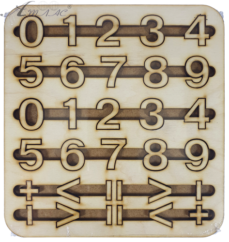 Набор Цифр из фанеры 18 х 17 см AS-7101, О-00001 Набор Цифр из фанеры 18 х 17 см AS-7101, О-00001