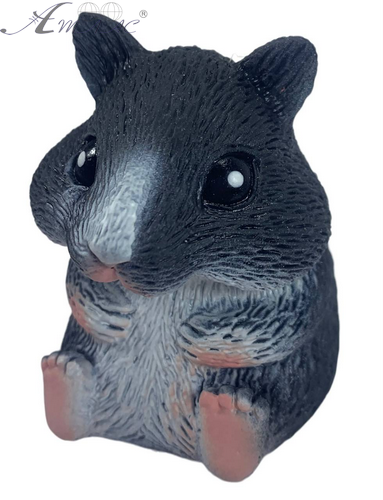 Игрушка Силиконовая тянучка Хомяк Большой 8 см черный 00363 фото 2 Игрушка Силиконовая тянучка Хомяк Большой 8 см черный 00363 фото 2