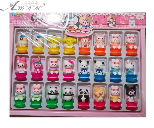 Іграшка Набір дитячих штампів Kuromi та друзі 24 штуки  25-7-179