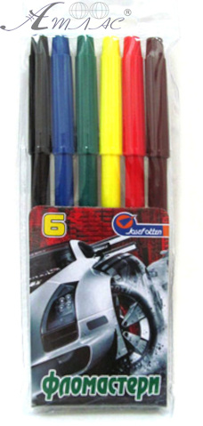 Фломастеры Josef Otten 6 цветов 828АА-6