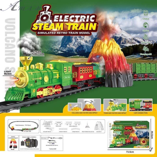 Іграшка Залізниця  ELECTRIC STEAM TRAIN акумулятор  699-54 A