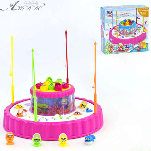 Іграшка пластикова Рибалка набір, світло, звук, 4 вудочки  20114