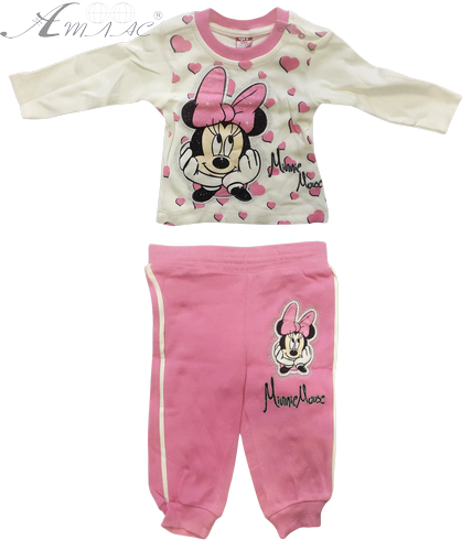 Набір Футболка з довгим рукавом та штани, для дівчинки, Мінні JNE р. 0,5-1,5 р 02366 Набір Футболка з довгим рукавом та штани, для дівчинки, Мінні JNE р. 0,5-1,5 р 02366