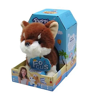 Интерактивная игрушка Песик коричневый ходит и лает  10050