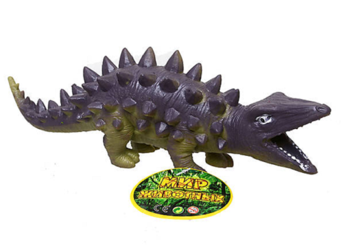 Игрушка силиконовая антистресс, динозавр фиолетовый с шипами 20 см  06804