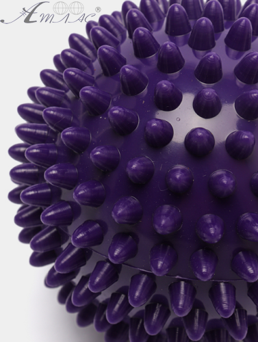 Игрушка Мячик 10 см с шипами массажный жесткий  04121 фото 2