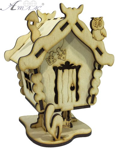 Будинок №  7 хатинка на курячих ніжках 7,5 х 8 х 15 см AS-4245, F-0109