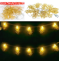 Гирлянда электрическая Елочка золото LED 2 м  16544