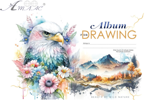 Альбом для малювання А4 40 аркушів скоба МД Орел  24134