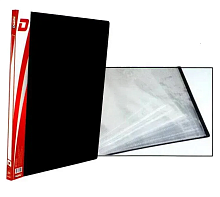 Папка с файлами на 100 файлов  Datum черная  А4  490262