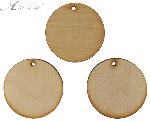 Фігурка фанерна - Кулон круглий простий 3 шт, 25-42 мм AS-4668, В-0129 Фігурка фанерна - Кулон круглий простий 3 шт, 25-42 мм AS-4668, В-0129