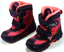 Ботинки высокие SG спортивные, розово-фиолетовые р.27-28 А9176, до -20 градусов