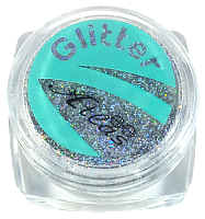 Блестки (Глиттер) мелкие Голографические Атлас 2 гр - Серебро AS-2356