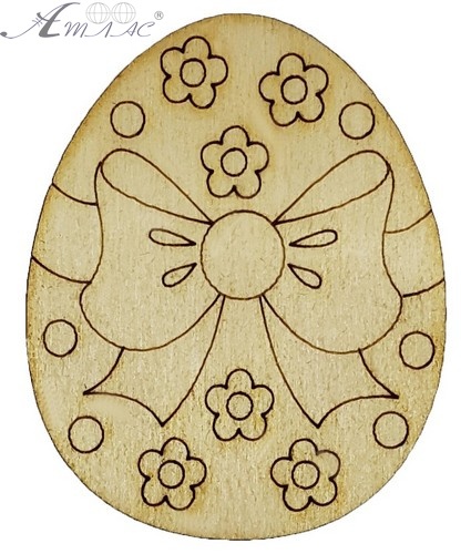 Сувенир "Пасхальное яйцо с бантом" 6.2 х 5 см AS-4501, В-0287