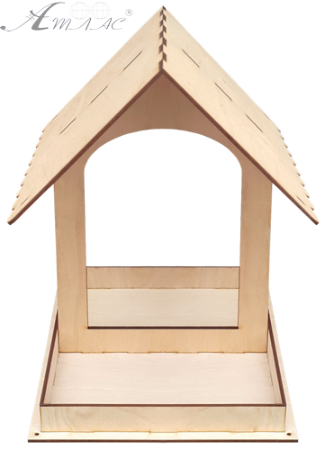 Кормушка № 14 Большая с аркой 29 х 24 х 31 см AS-4309 фото 2 Кормушка № 14 Большая с аркой 29 х 24 х 31 см AS-4309 фото 2