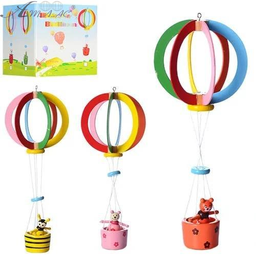 Іграшка дерев'яна Підвіс на ліжечко Повітряна куля в коробці MD 0989 Іграшка дерев'яна Підвіс на ліжечко Повітряна куля в коробці MD 0989