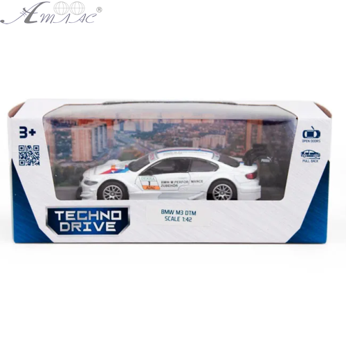 Машинка Techno Drive BMW M3 DTM біла  250256 фото 3