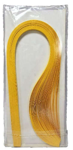 Бумага для Квиллинга  Желтый насыщенный  5мм 50полос 42см  00960