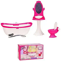 Кукольная Мебель набор Gloria Ванная комната  3013 