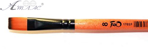 Кисть синтетика Плоская № 8 художественная Кисть синтетика Плоская № 8 художественная