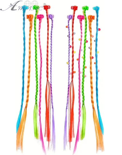 Іграшка Волосся Пасма кольорові з шпилькою яскраві Мікс 26 см  14552 фото 2