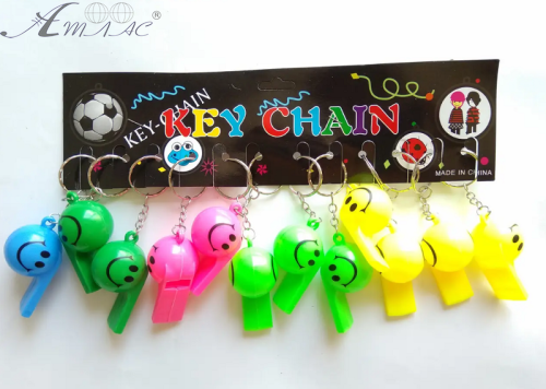 Брелок Свисток пластиковий брелок Смайл  03404