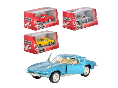 Машинка модель Kinsmart, Corvette Sting Ray 1963 год  KT5358W