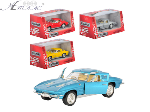 Машинка модель Kinsmart, Corvette Sting Ray 1963 рік  KT5358W