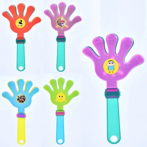 Игрушка Ладошка трещотка пластик 23см микс цветов  18135