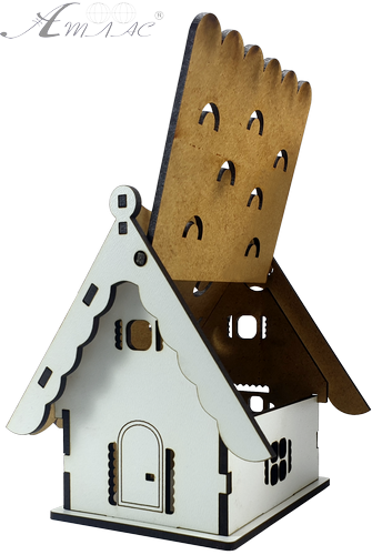 Будинок № 16 скринька з відкидним дахом, з МДФ 8 х 10 х 10 см AS-6252, М-2089 фото 2 Будинок № 16 скринька з відкидним дахом, з МДФ 8 х 10 х 10 см AS-6252, М-2089 фото 2