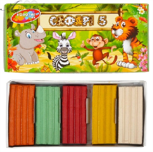 Пластилин Колорит 5 цветов 90 гр Пластилин Колорит 5 цветов 90 гр