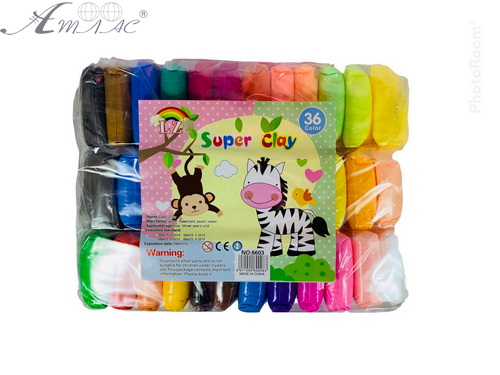 Пластилин Супер Легкий, набор 36 шт. по 11 г. в пакете 6603 фото 2 Пластилин Супер Легкий, набор 36 шт. по 11 г. в пакете 6603 фото 2