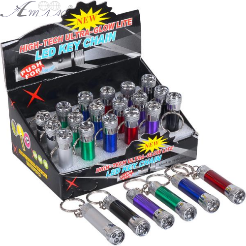 Брелок фонарик   металл 7см   518-3