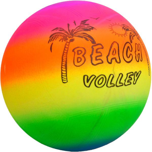 Игрушка Мяч надувной, Пляжный  неон 20 см  06938 фото 2