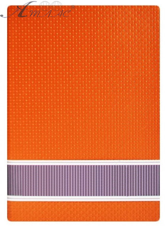 Блокнот на гумці МД А5 # Bourgeois плетений, мікс NB-45-A5-C