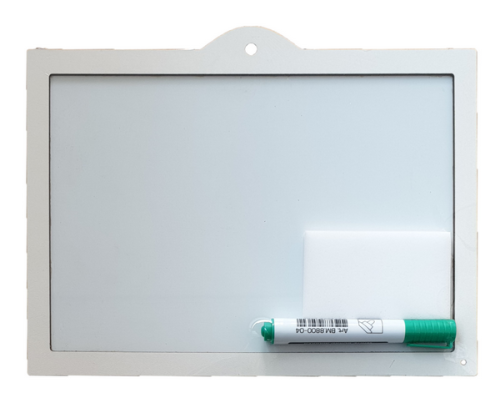 Доска Магнитная сухостираемая с рамкой из МДФ 41х33см горизонт  AS-7022 фото 3