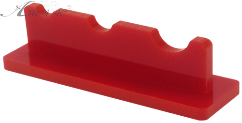 Подставка под три кисточки, Червоний пластик AS-0057