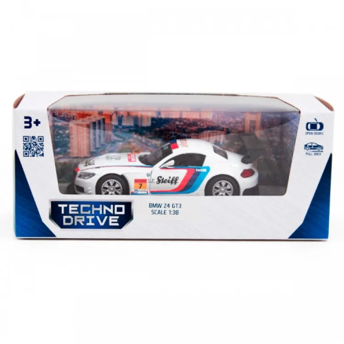 Машинка Techno Drive BMW Z4 GT3 белый 250255 фото 3 Машинка Techno Drive BMW Z4 GT3 белый 250255 фото 3