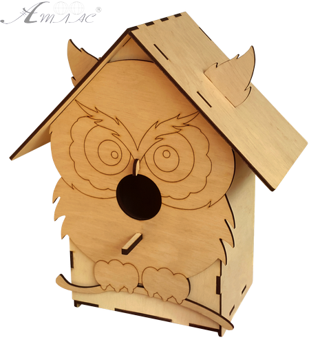 Шпаківня № 4/1 сова фарбована, морилка під лаком 28.5 х 19 х 32 см AS-4361 Шпаківня № 4/1 сова фарбована, морилка під лаком 28.5 х 19 х 32 см AS-4361