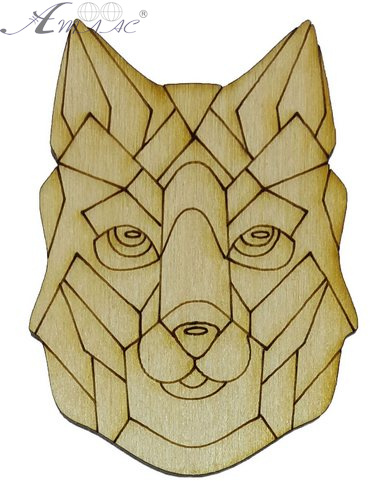 Фигурка фанерная - Песик № 19 трансформер 70 х 50 мм с магнитом AS-4795, В-0321