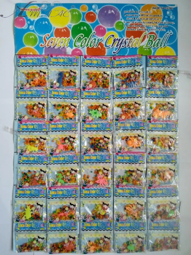 Іграшка Кульки гідрогель 50шт у пакеті мікс 07372